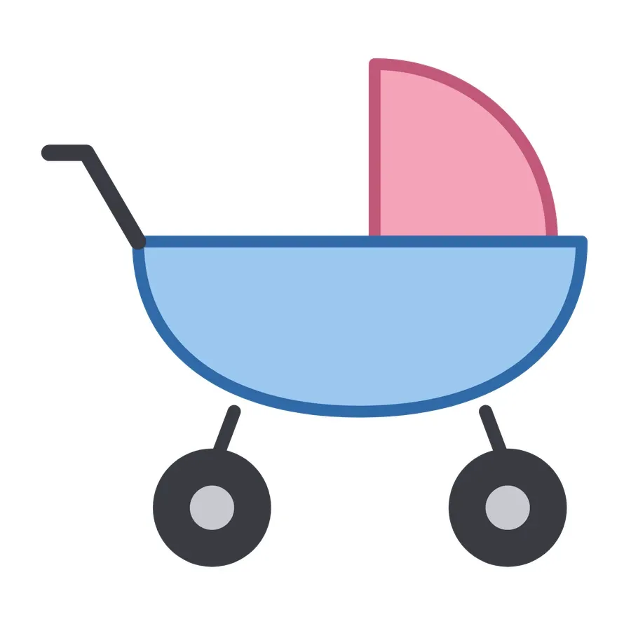 Baby carriage artwork