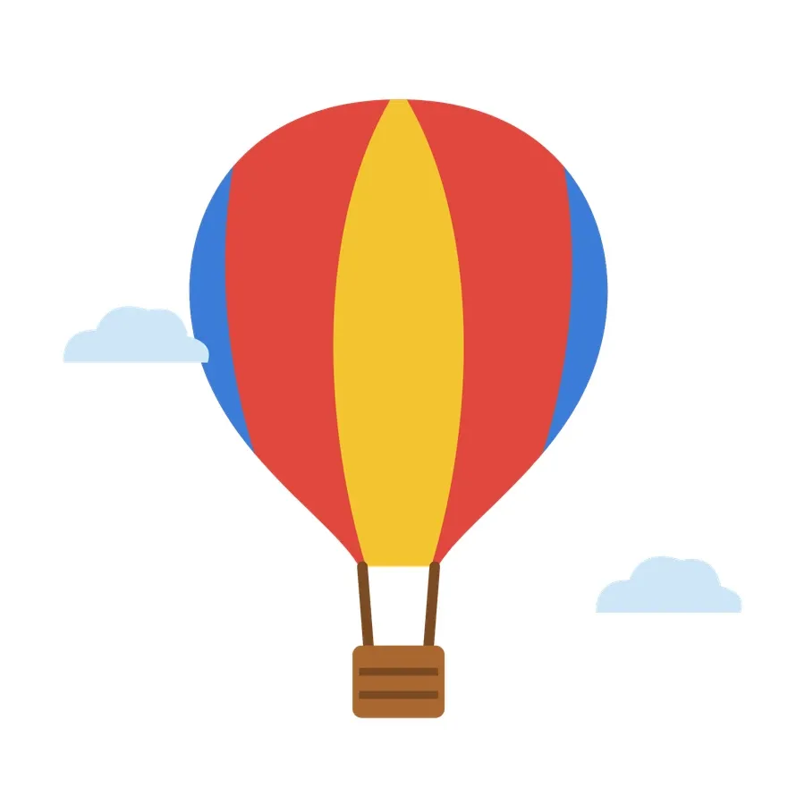 Hot air balloon artwork