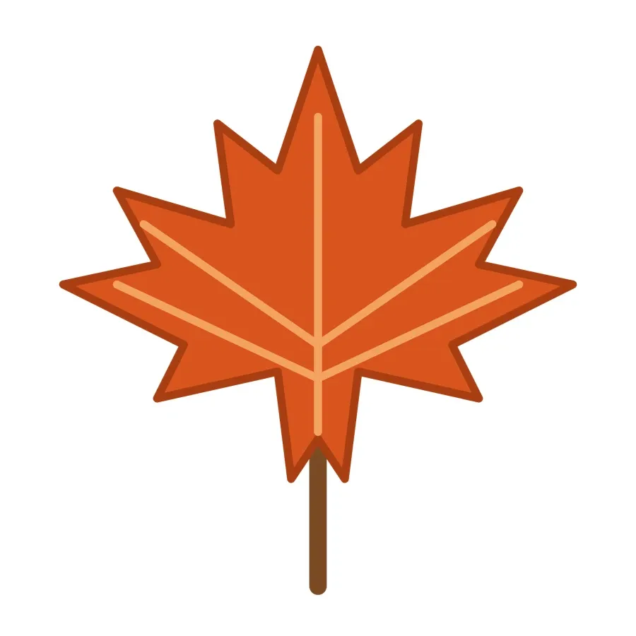 Maple leaf artwork