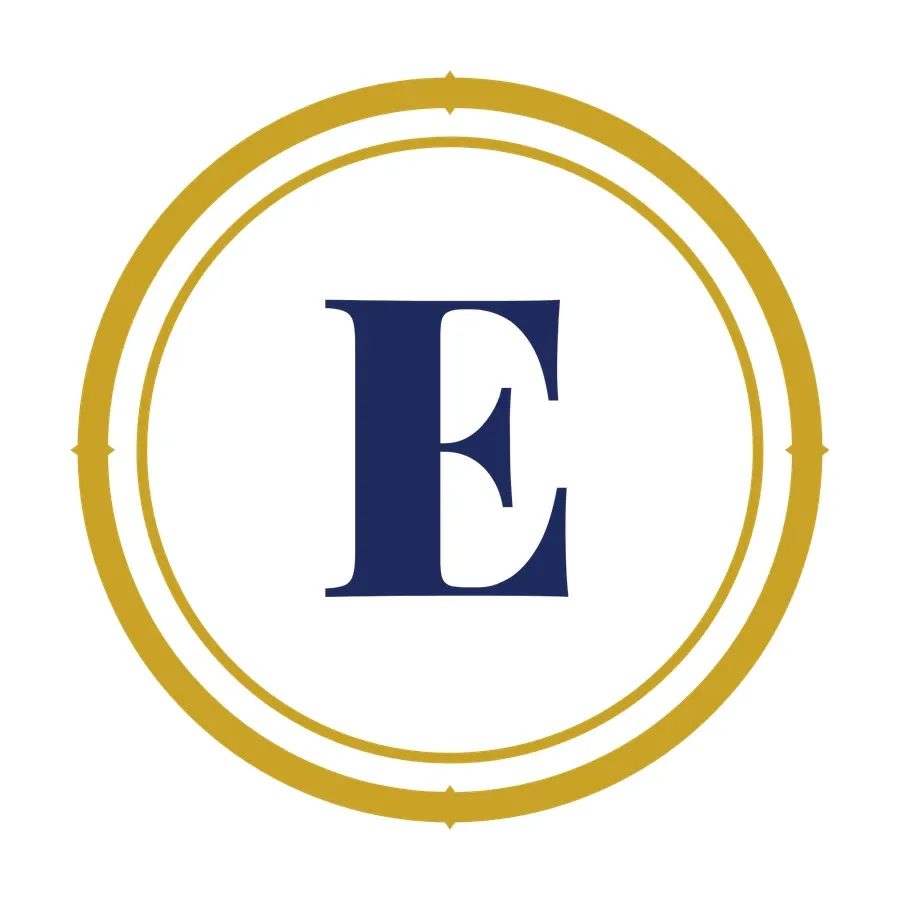 Letter E monogram artwork