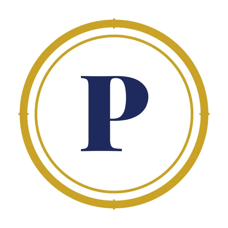 Letter P monogram artwork