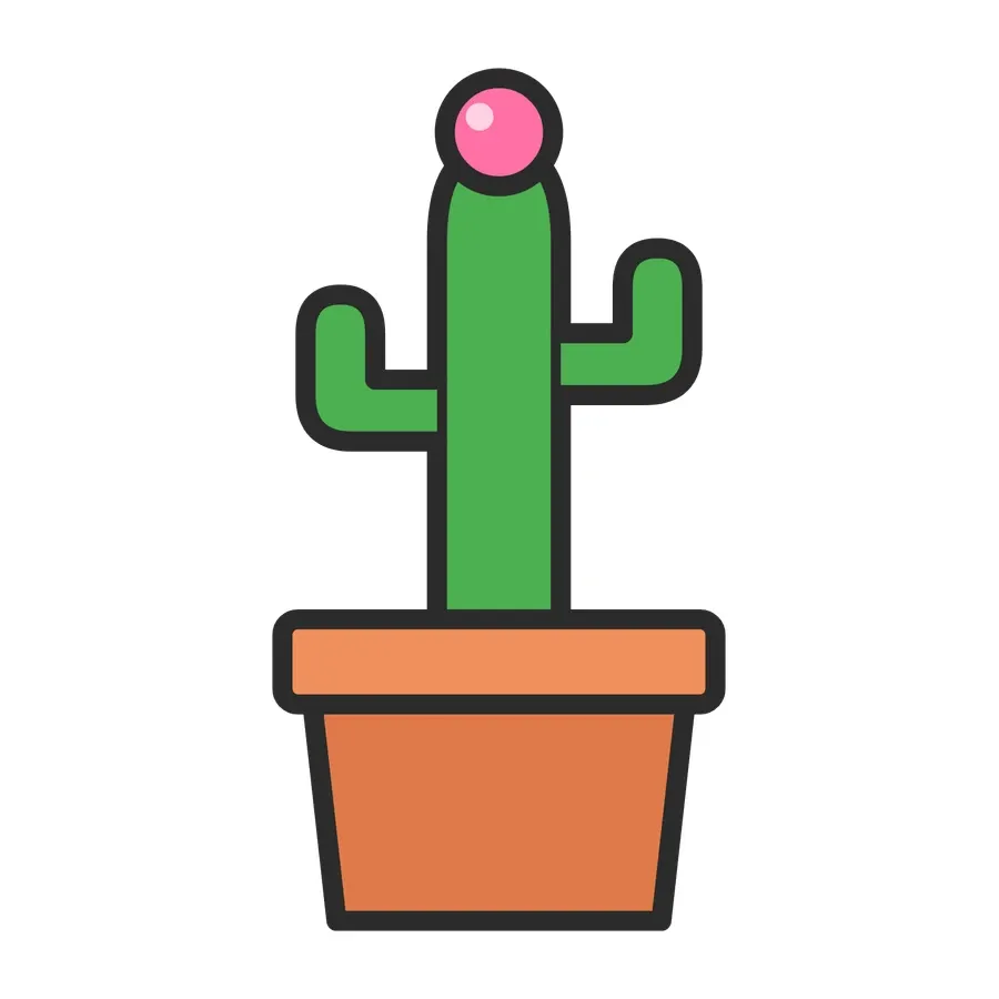 Original cactus clip art artwork